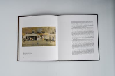 Whistler: Streetscapes, Urban Change publication open to two page spread