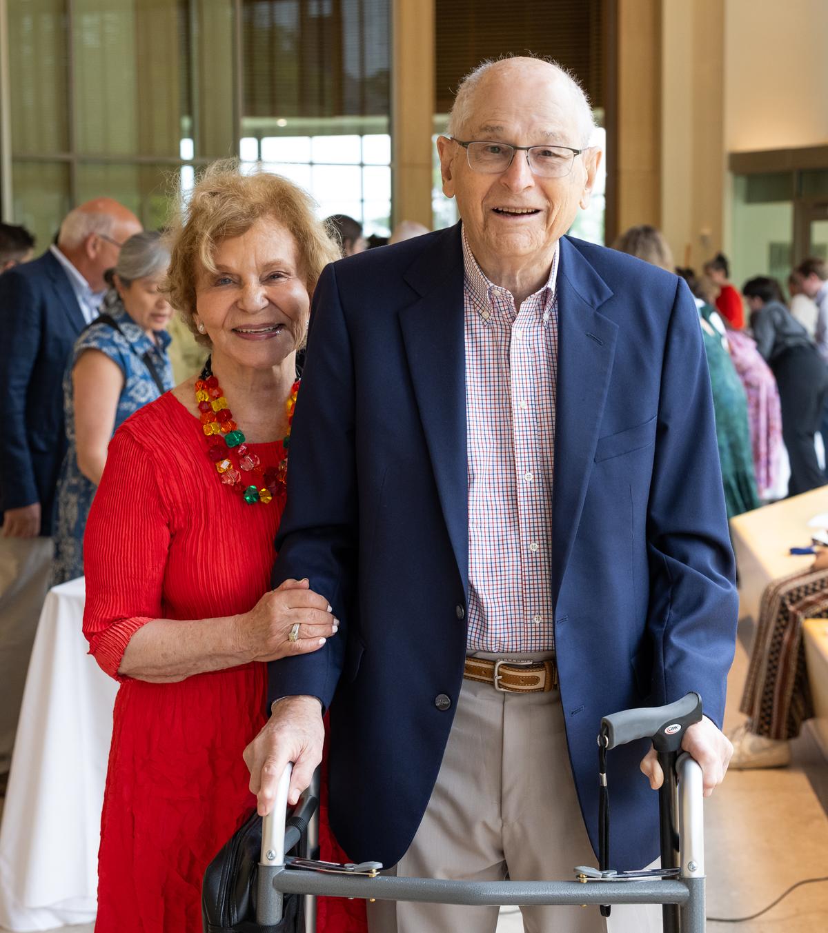 Roger and Myrna Landay posed for a picture.