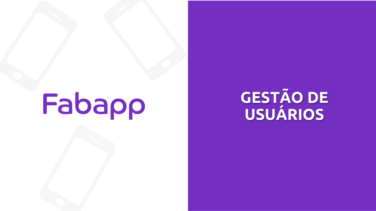 Gestão de usuários