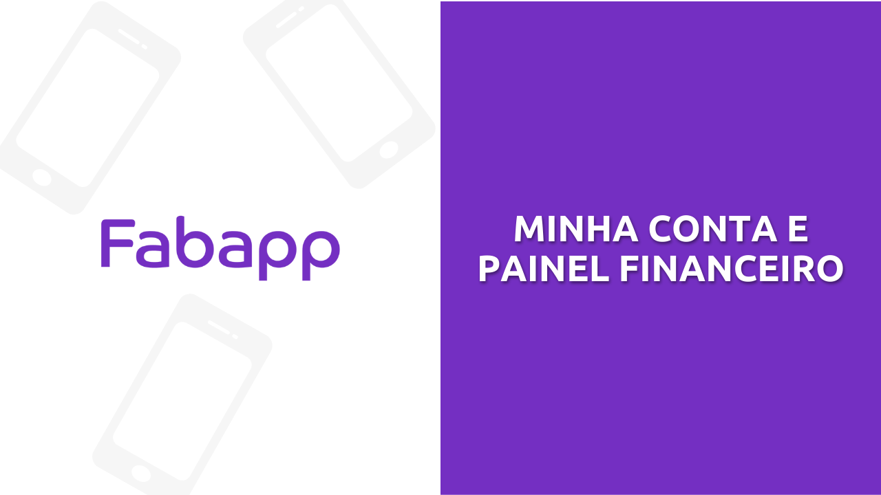 Minha conta e painel financeiro