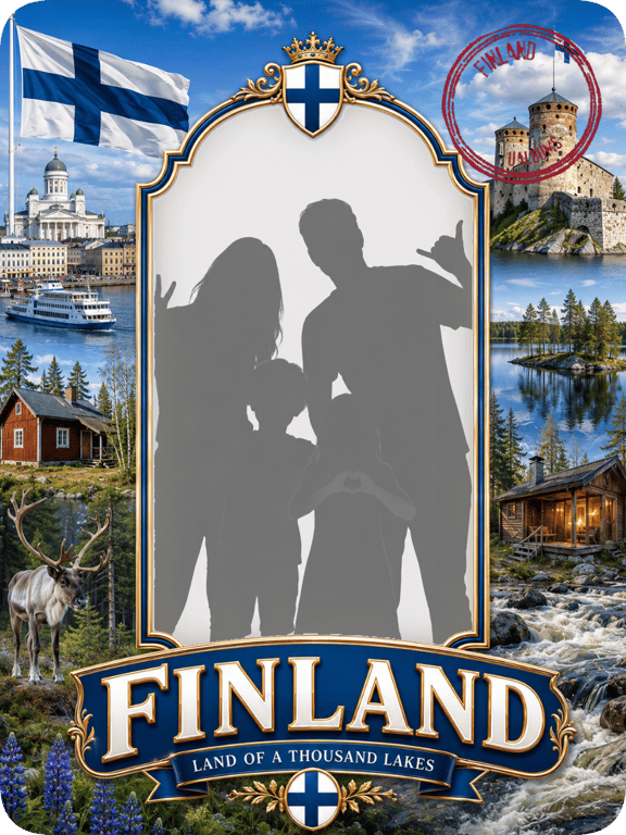 Finland travel magnet