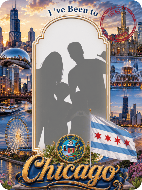Chicago travel magnet