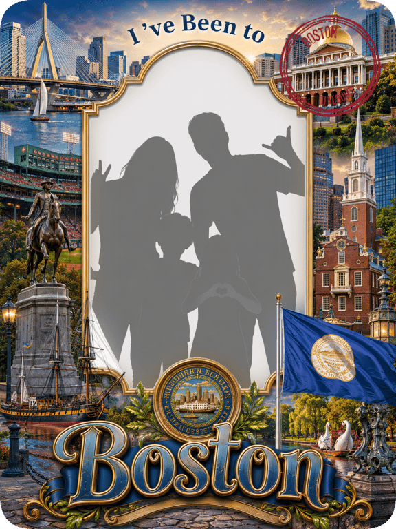 Boston travel magnet