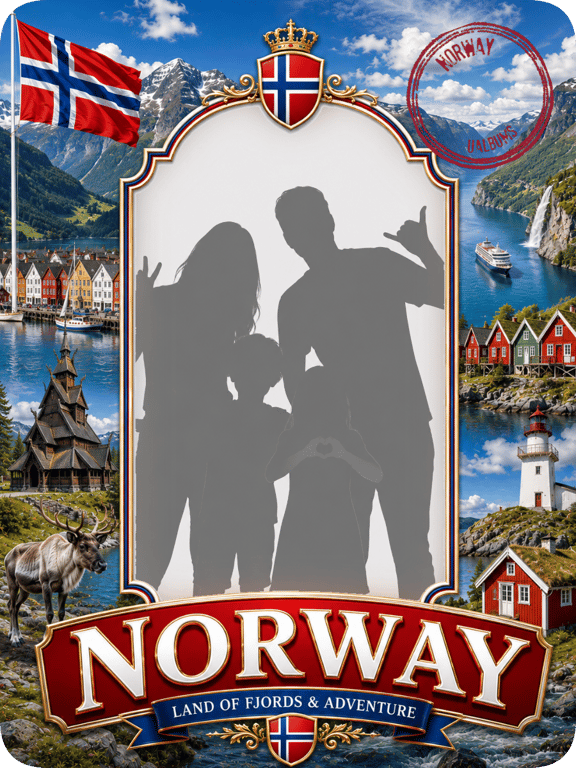 Norway travel magnet