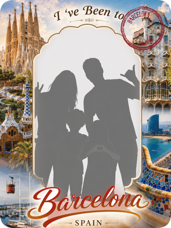 Barcelona travel magnet