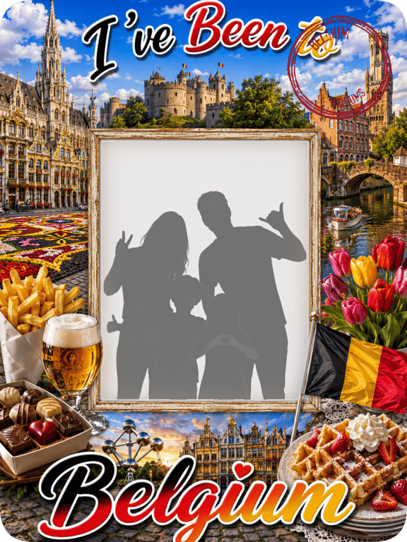 Belgium travel magnet