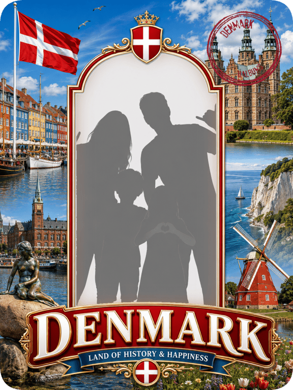 Denmark travel magnet