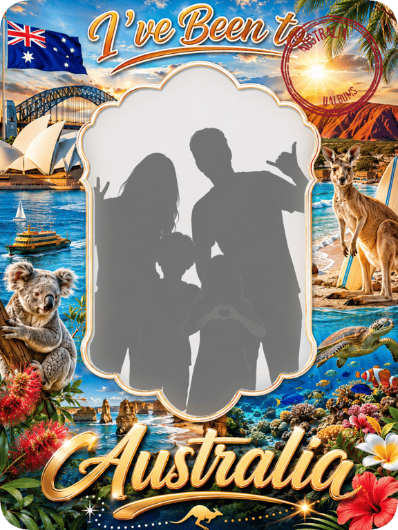 Australia travel magnet