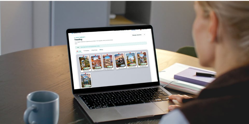A shareable digital travelog