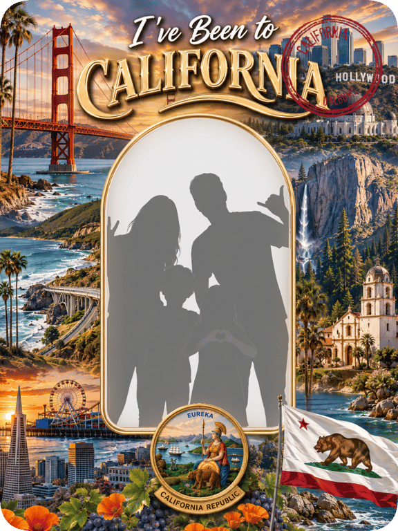 California travel magnet