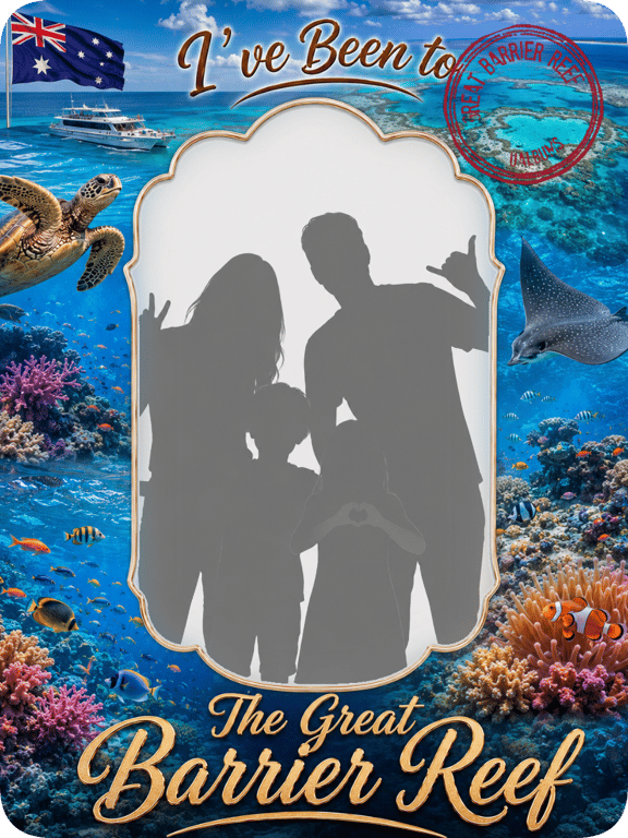 Great Barrier Reef travel magnet