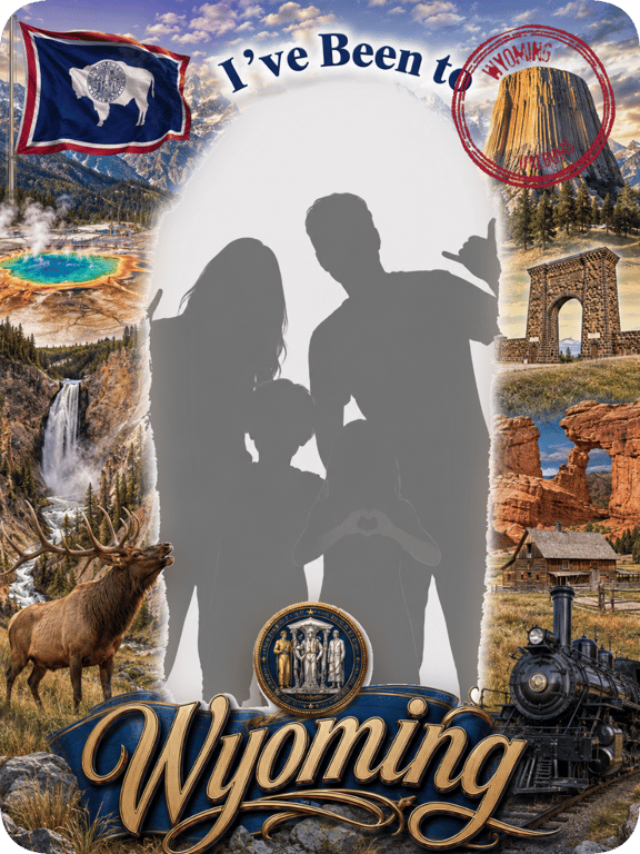 Wyoming travel magnet
