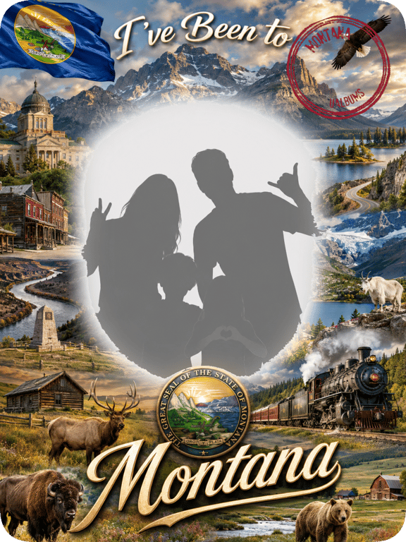 Montana travel magnet
