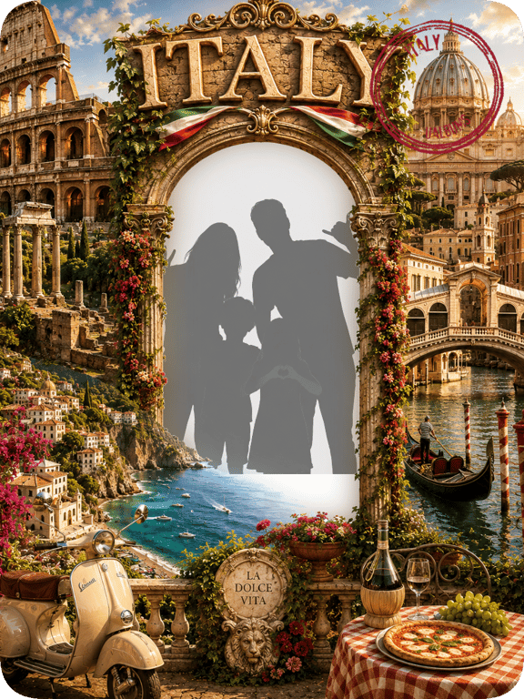 Italy travel magnet