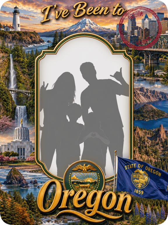 Oregon travel magnet
