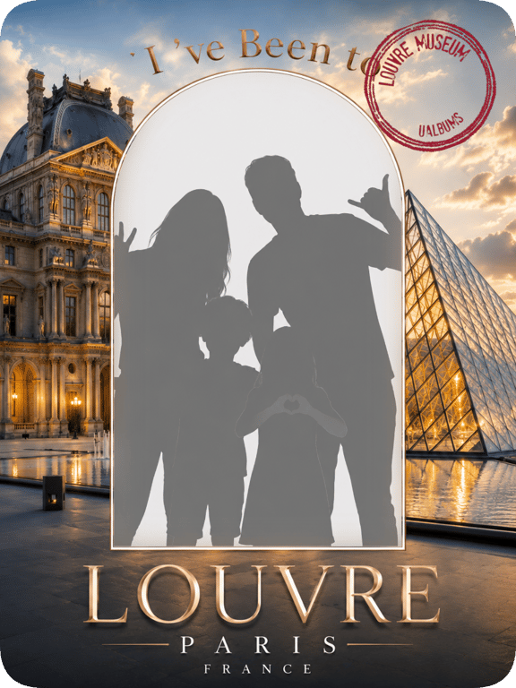 Louvre Museum travel magnet