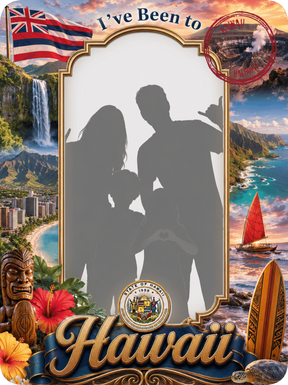 Hawaii travel magnet