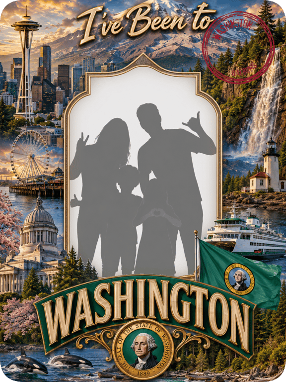 Washington travel magnet