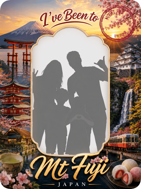 Mount Fuji travel magnet