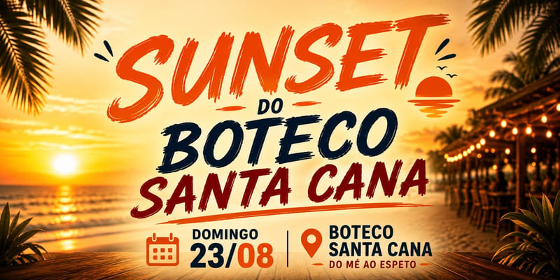 Sunset do Boteco Santa Cana