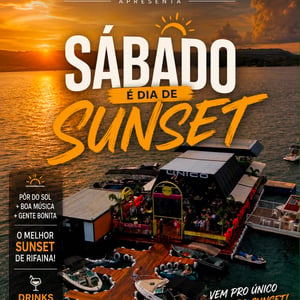 Sábado é dia de Sunset - Único Floating Bar