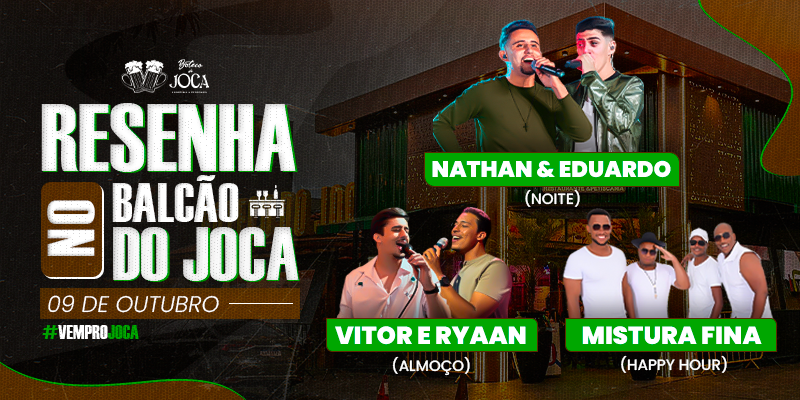 Resenha no Joca - Edição no Balcão