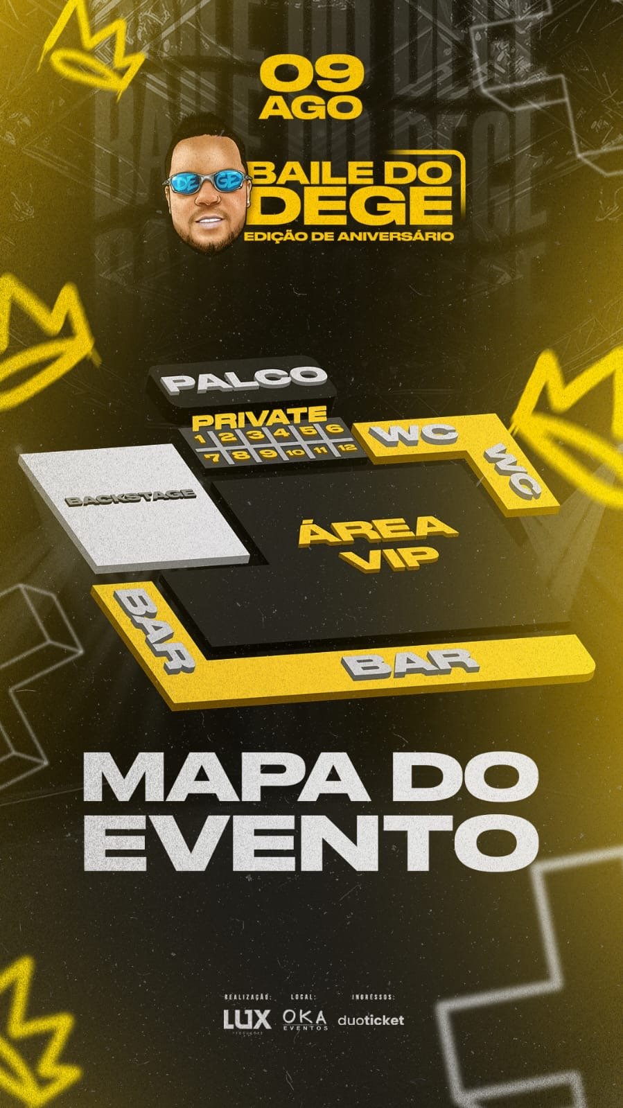 Mapa do evento