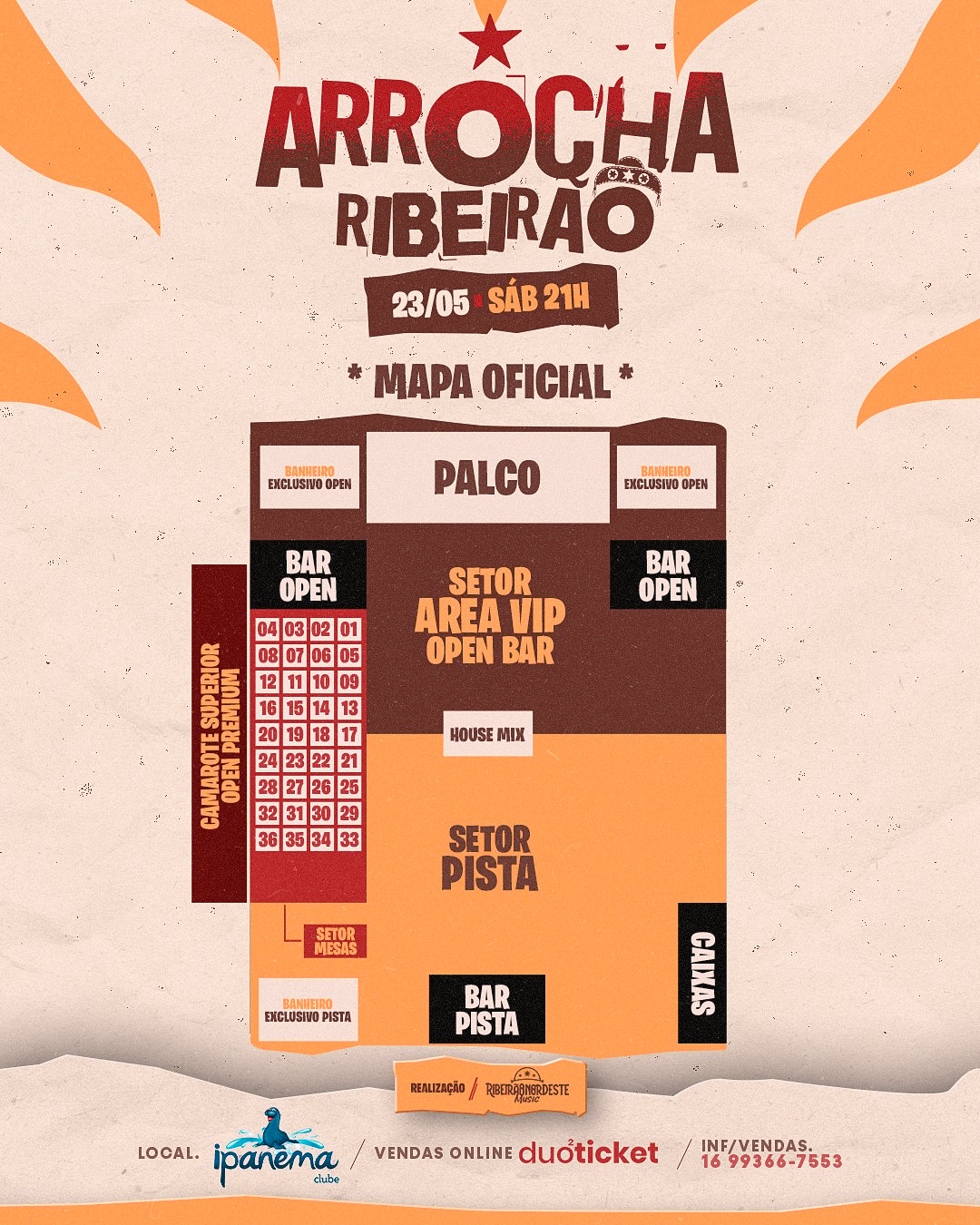 Mapa do evento
