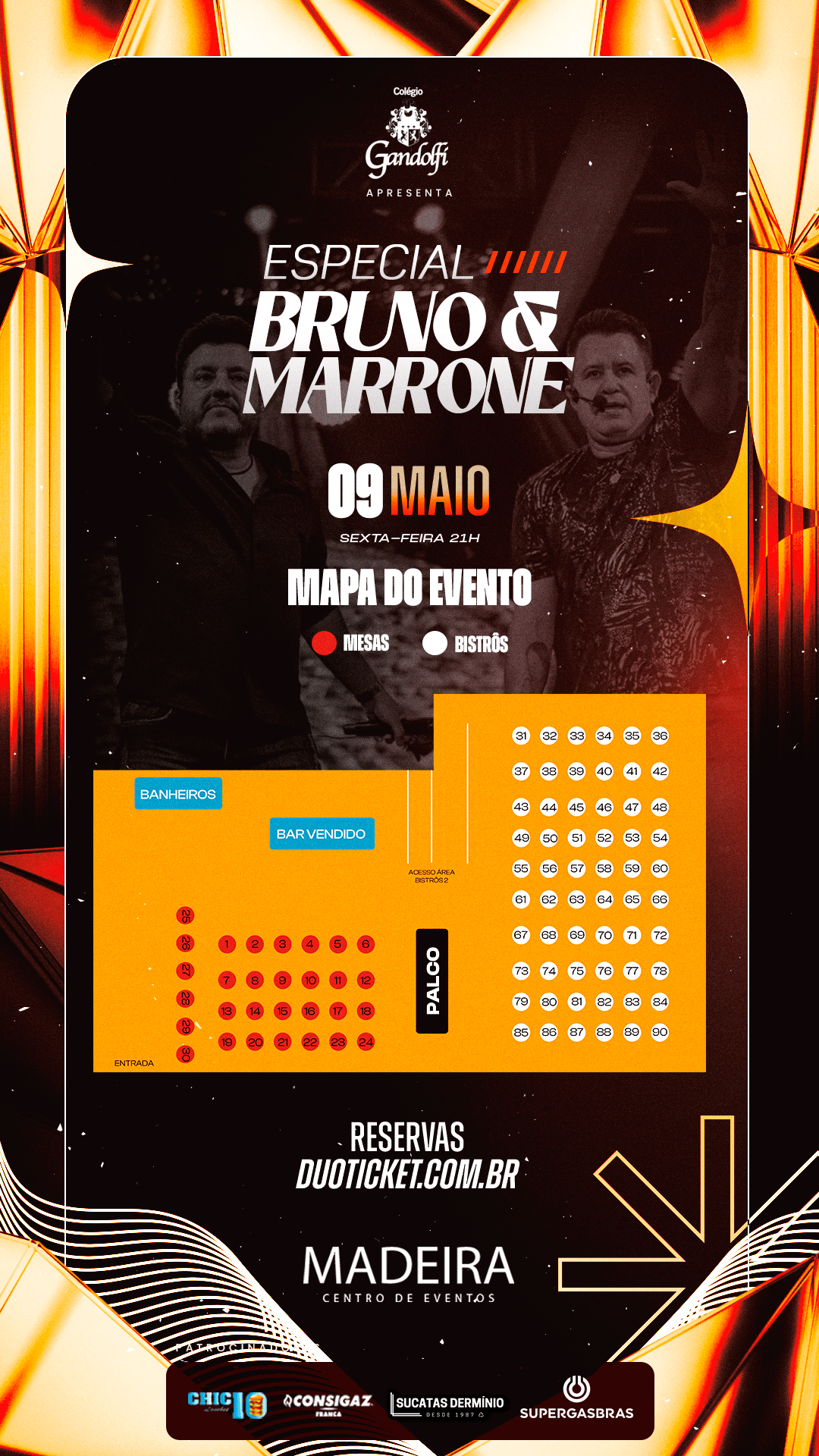Mapa do evento