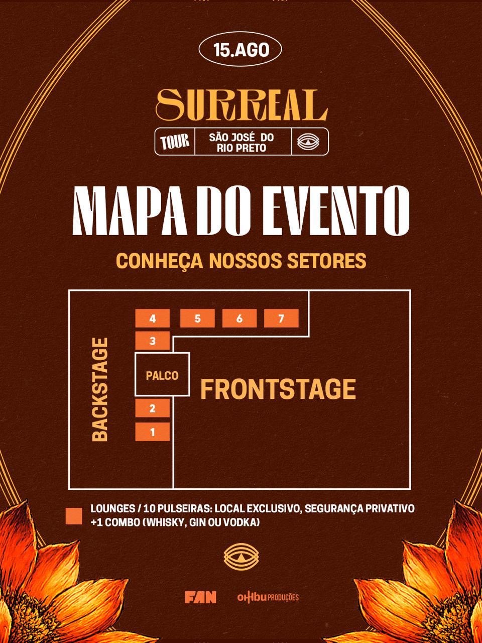 Mapa do evento