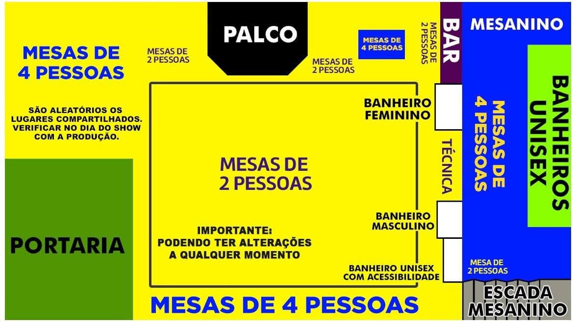 Mapa do evento