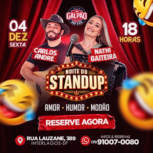 Stand-up Nathi Gaiteira e Carlos André