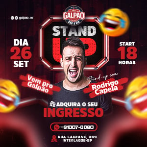 Stand- Up Comedy  Rodrigo Capela