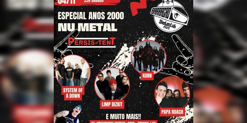 Especial Anos 2000 Nu Metal Banda Persis- TenT