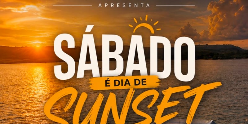 Sábado é dia de Sunset - Único Floating Bar