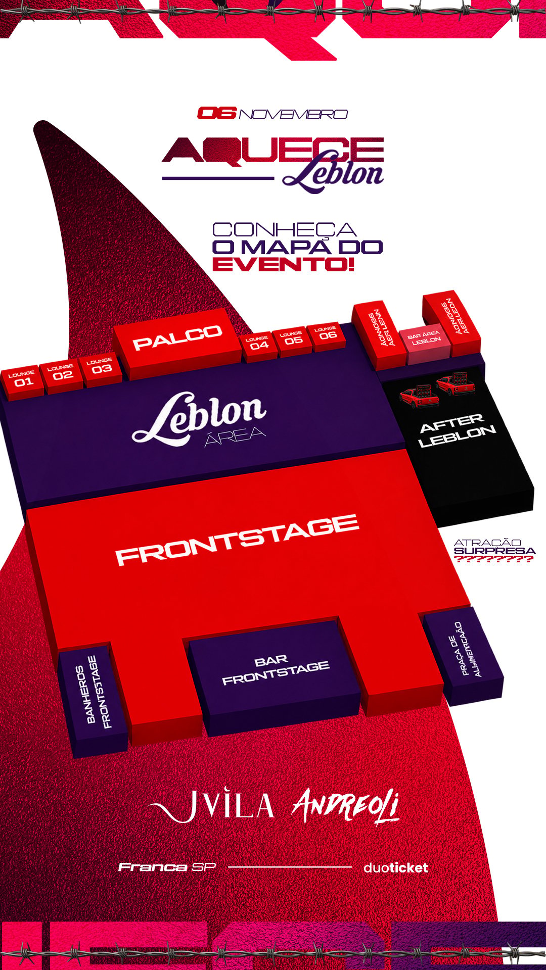 Mapa do evento