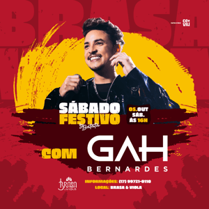 Sábado Festivo com Gah Bernardes