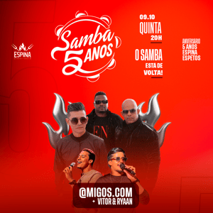 Samba 5 anos - O samba tá de volta 