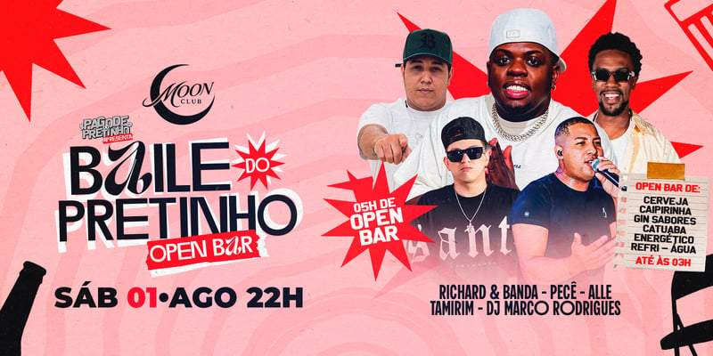 BAILE DO PRETINHO OPEN BAR