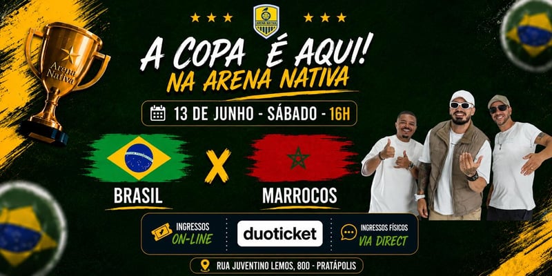 Copa na Arena — Brasil x Marrocos