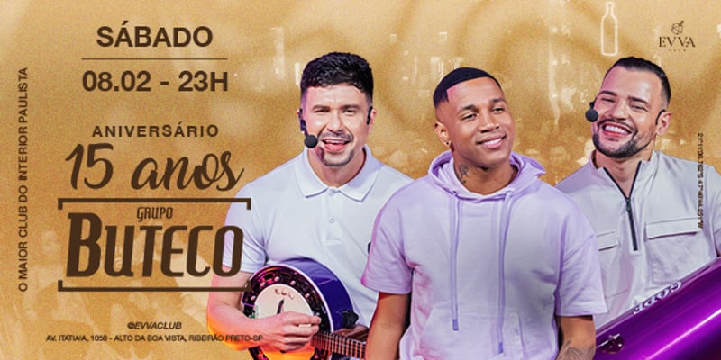 15 anos Grupo buteco