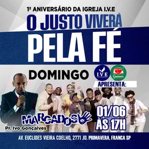 1 aniversario igreja Visão do Evangelho 01/06