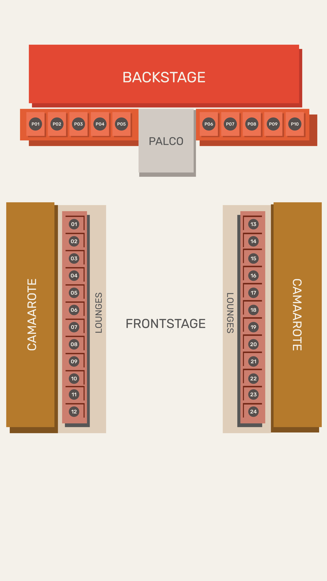 Mapa do evento