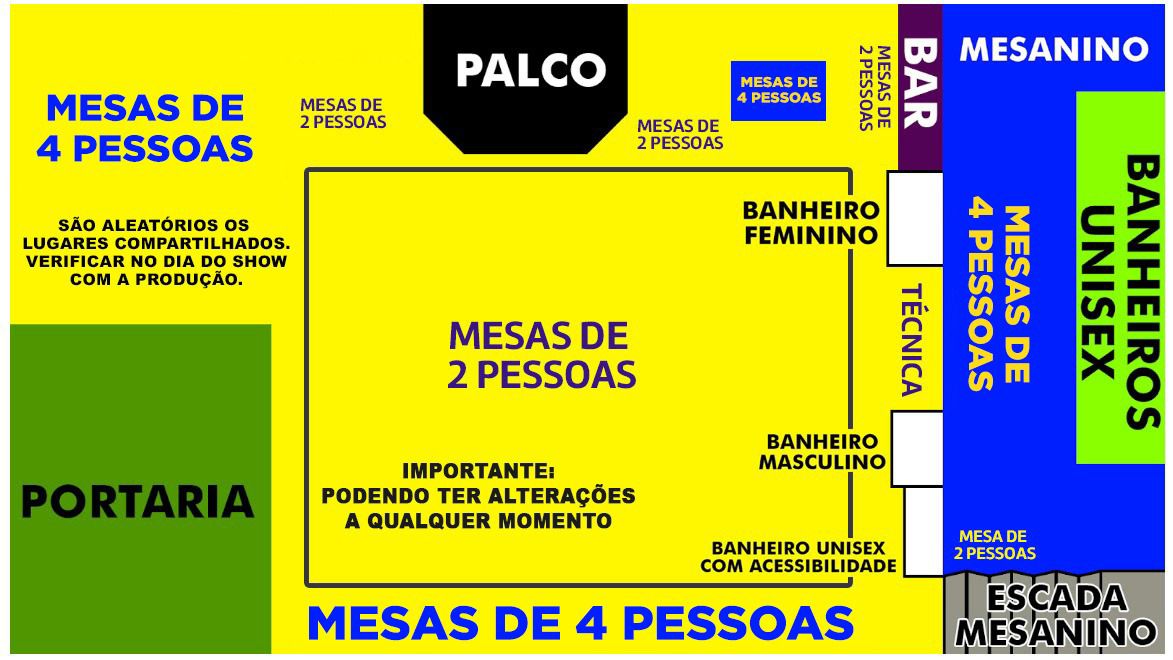 Mapa do evento