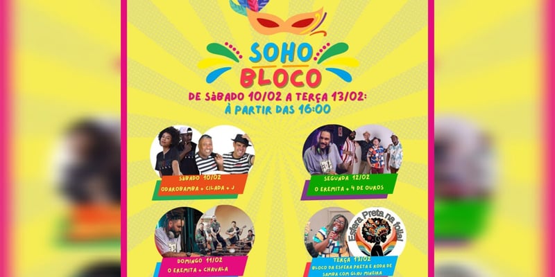 Soho Bloco - Sábado