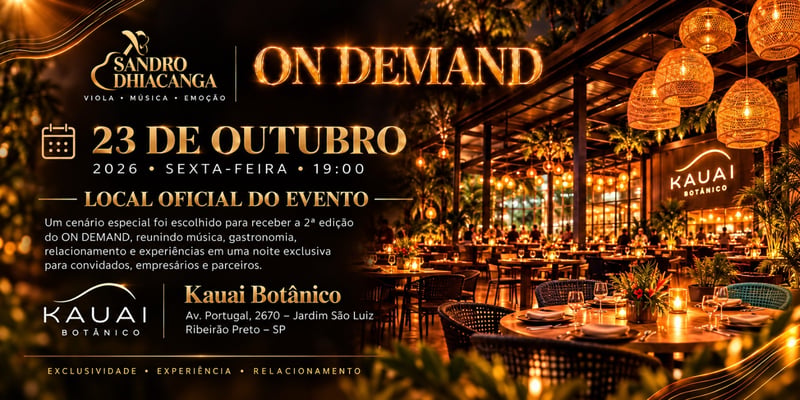 ON DEMAND – 2ª EDIÇÃO | SANDRO DHIACANGA