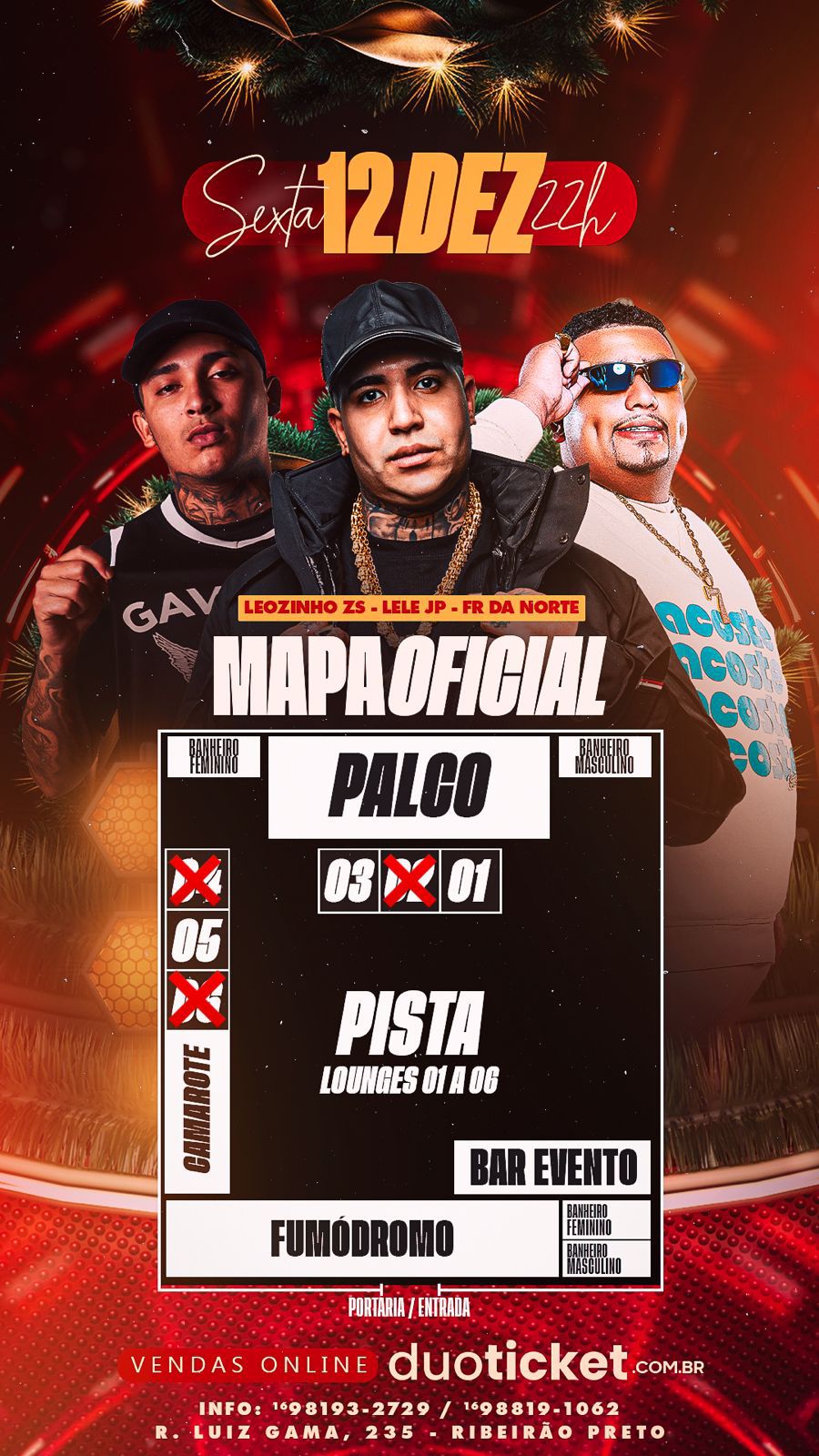 Mapa do evento