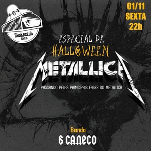 Especial de Halloween Metallica com Banda 6 Caneco