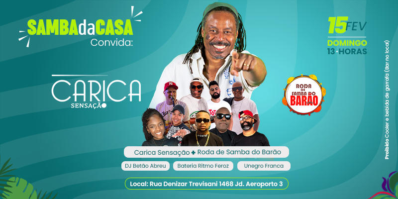 SAMBA DA CASA-ENTRADA GRATUITA