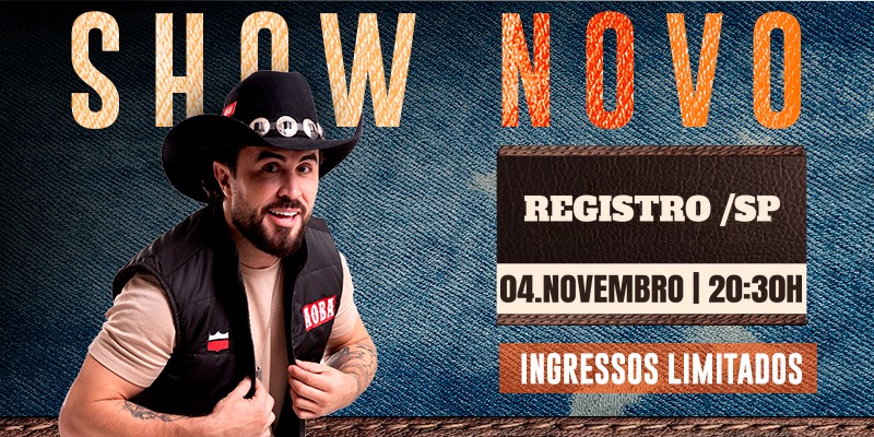 MARCUS CIRILLO em REGISTRO - SP (SHOW NOVO)